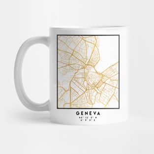 GENEVA SWITZERLAND CITY STREET MAP ART Mug